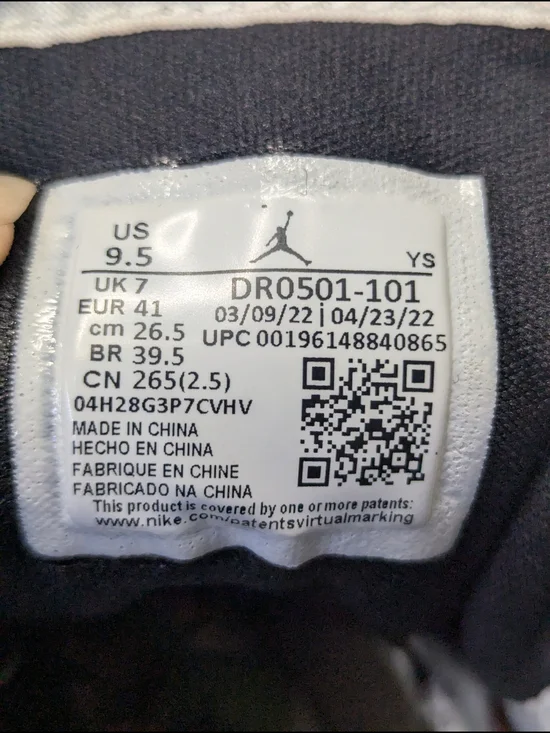 Sz 8M/9.5W Nike Jordans 1 Mid Split Black White Womens Mids Sneakers DR0501-101 - Picture 15 of 15